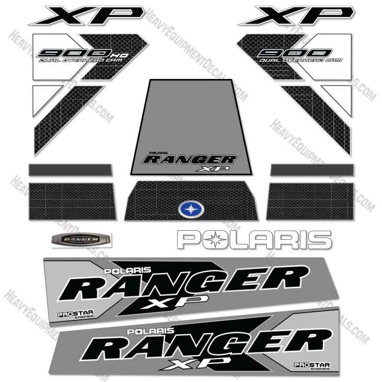 Fits Polaris Ranger 900 XP Decal Kit Utility Vehicle - 2016 900, 900 xp, decal kit, excavator