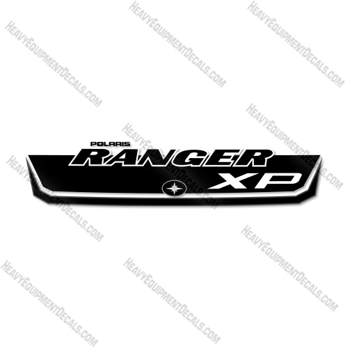 Polaris Ranger 900XP EPS 2017 Hood Decal Decal Kit UTV - Custom Black - Aftermarket Kit  decal kit, polaris ranger, 