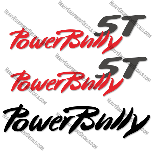 Powerbully 5T Decal Kit Track Carrier- Aftermarket Kit 
