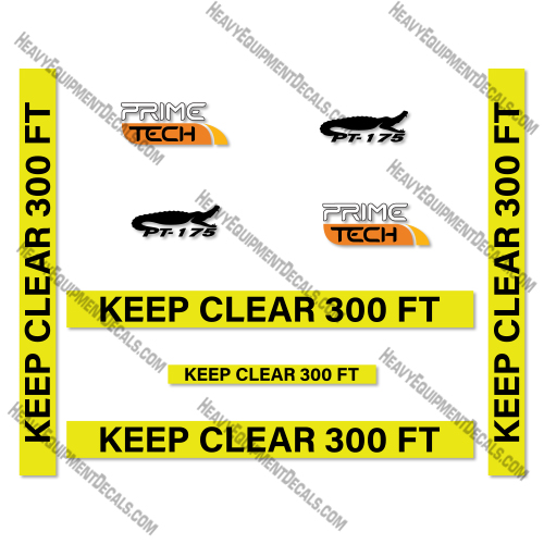 Primetech PT-175 Decal Kit Mulcher - Aftermarket Kit 