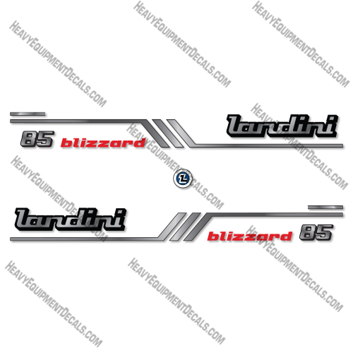 Landini 85 Blizzard Decal Kit Tractor - Aftermarket Kit  