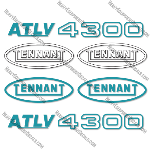 Tennant 4300 ATLV Decal Kit ATLV - Aftermarket Kit 