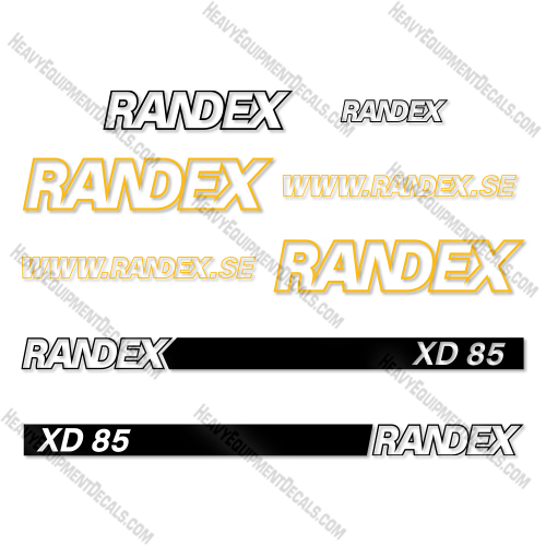 Fits Randex XD85 Decal Kit Trailer    decal kit