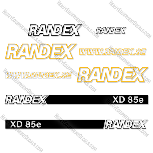 Fits Randex XD85e Decal Kit Trailer   decal kit