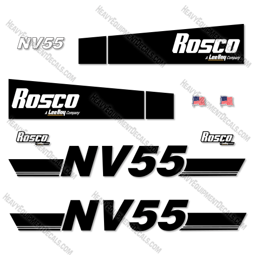 Fits Rosco NV55 Decal Kit Street Sweeper decal kit, 55, nv55, nv-55