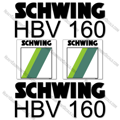 Fits Schwing HBV160 Decal Kit Trailer Pump 160, hbv160, hbv