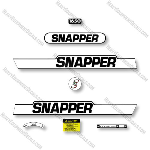 Snapper 1650 Decal Kit Tractor - Aftermarket Kit 1600, decal kit