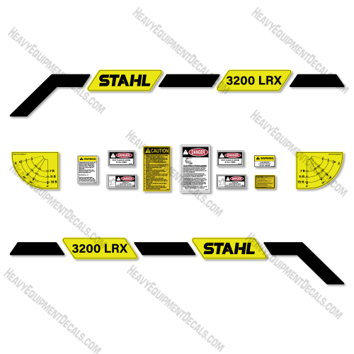 Fits Stahlwart 3200LRX Decal Kit Crane Truck 3200, 3200lrx, 3200-lrx, decal kit, lrx