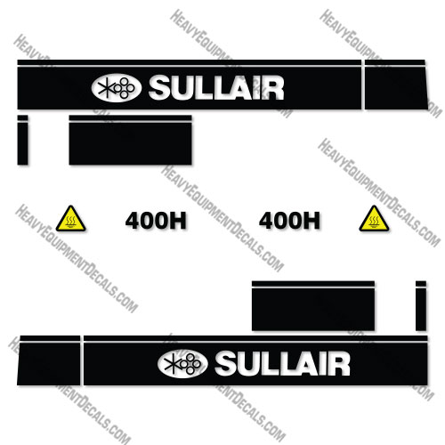 Fits Sullair 400H Decal Kit Air Compressor 400, decal kit, sollair, 400h