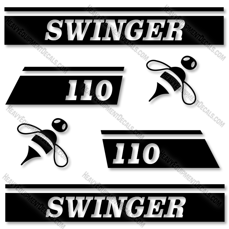 Fits Swinger 110 Decal Kit Wheel Loader 110, decal kit