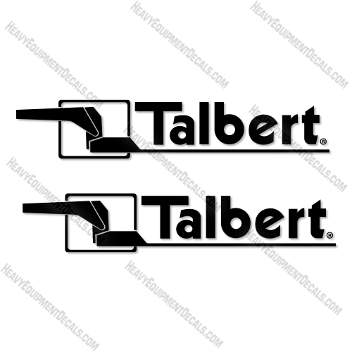 Fits Talbert Trailer 31 inch Black Logos Decal Kit Trailer   decal kit