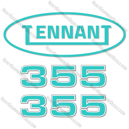 Tennant 335 Decal Kit Sweeper - Aftermarket Kit  decal kit, decals
