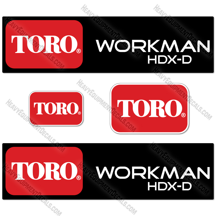 Fits Toro Workman HDX-D Decal Kit Utility Vehicle  decal kit toro, workman, work man, hdx, hdx-d, d