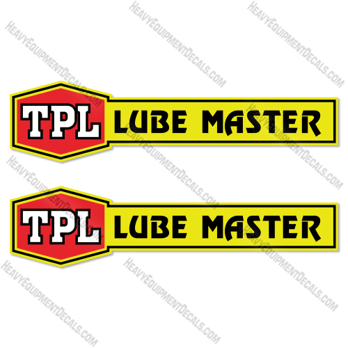 TPL Lube Master Logo 13 Inches Decal Kit Lube Truck - Aftermarket Kit decal kit