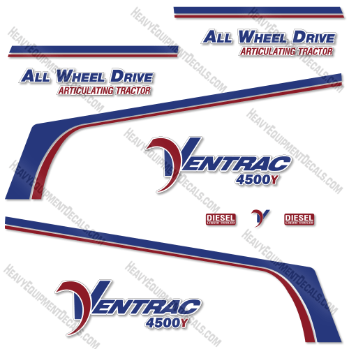 Fits Ventrac 4500Y Decal Kit Tractor decal kit, 4500, 4500y