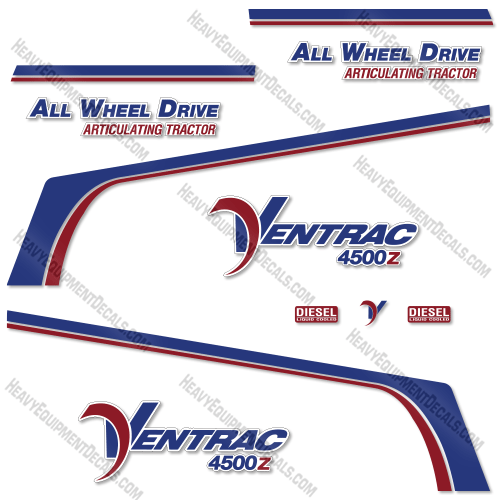 Fits Ventrac 4500Z Decal Kit Tractor decal kit, 4500, 4500z