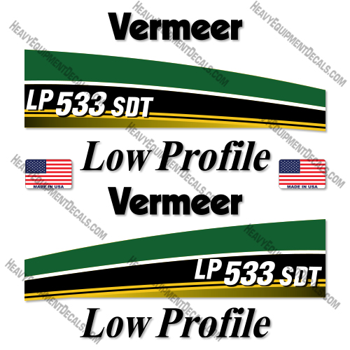 Vermeer LP533SDT Decal Kit Vacuum Excavator - Aftermarket Kit  vermeer, decal kit, decals