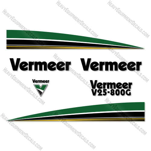 Vermeer V25-800G Decal Kit Trailer Vacuum Excavator- Aftermarket Kit vermeer, decal kit, declas 