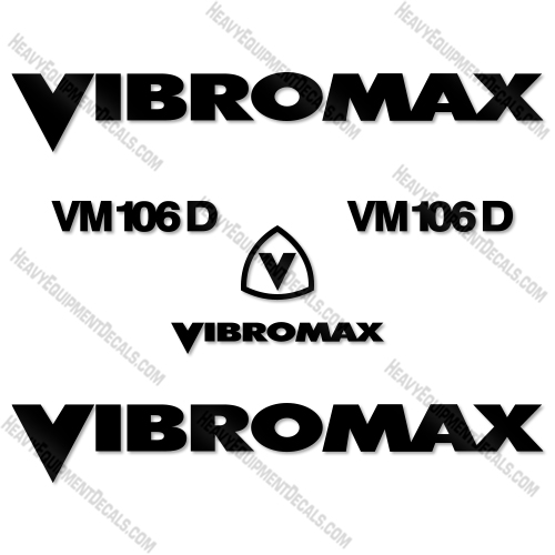 Fits Vibromax VM 106 D Decal Kit Drum Roller decal kit, vm, 605d, w605, w605d