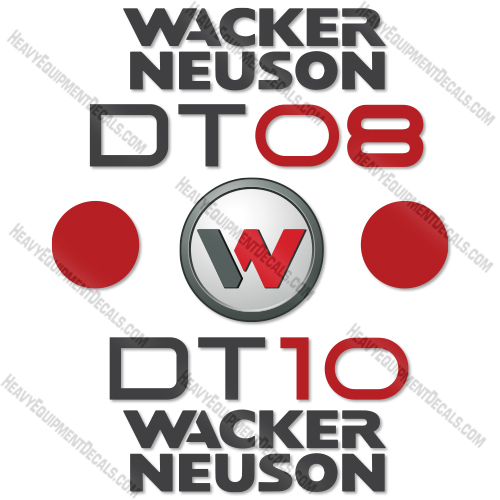 Wacker Neuson DT08 Decal Kit Dumper- Aftermarket Kit 