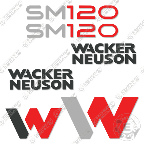 Fits Wacker Neuson SM120 Decal Kit Mini Loader 120, decal kit, sm120