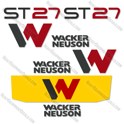 Fits Wacker Neuson ST27 Decal Kit Loader 2020+ 