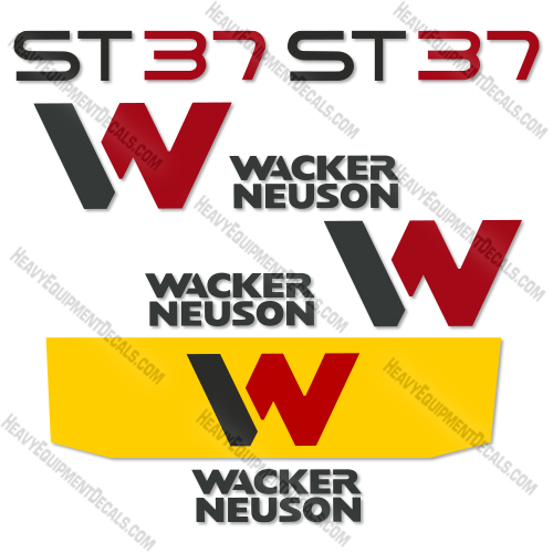 Fits Wacker Neuson ST37 Decal Kit Loader 2020+  