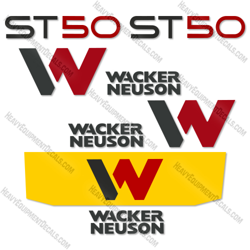 Fits Wacker Neuson ST50 Decal Kit Loader 2020+ 