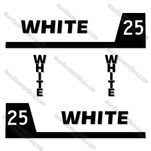 Fits White 25 Decal Kit my-25, my25, 25
