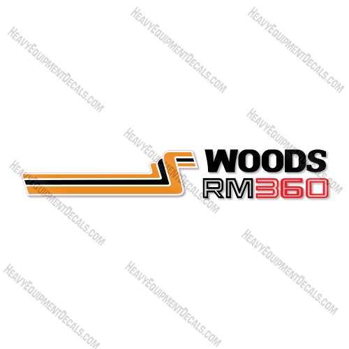 Fits Woods RM360 Decal Kit Finish Mower decal kit, dixie, dixie-cutter