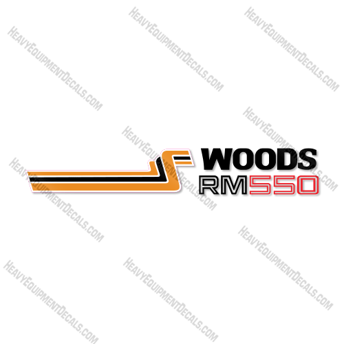 Fits Woods RM550 Decal Kit Finish Mower decal kit, dixie, dixie-cutter, 550, rm550, rm-550