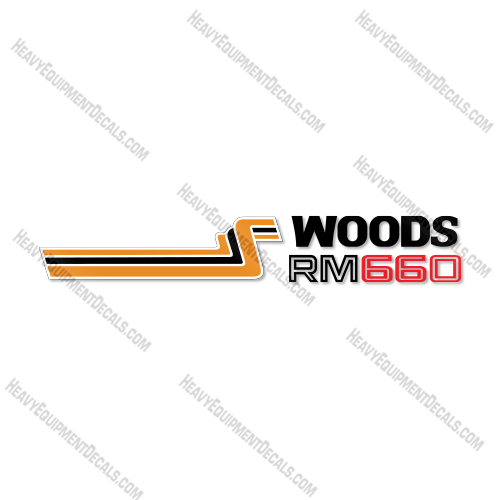 Fits Woods RM660 Decal Kit Finish Mower decal kit, dixie, dixie-cutter, 660, rm660, rm-660