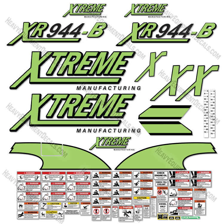 Fits Xtreme XR944-B Decal Kit Telehandler  944, decal kit, xr, xr-944-B, xr944-B,944-B 