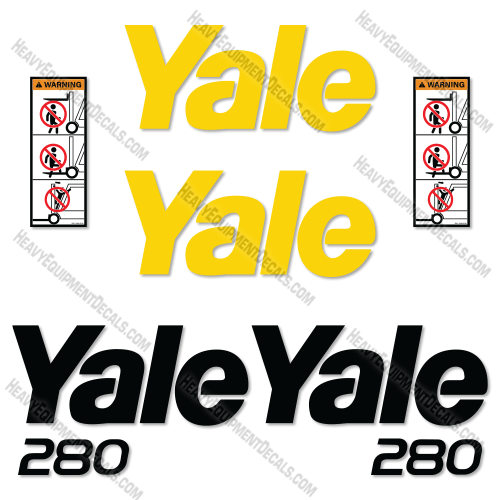Fits Yale 280 Decal Kit Forklift decal kit