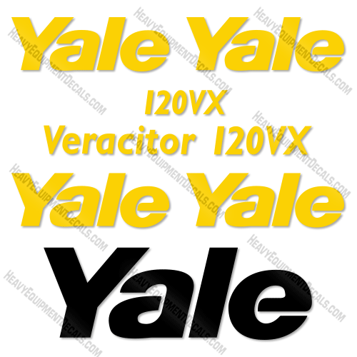 Fits Yale Veracitor 120VX Decal Kit Forklift 120, 120vx, decal kit