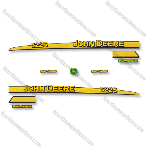 John Deere 5225 Decal Kit Tractor - Aftermarket Kit     decal kit, deere, john deere