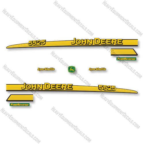 John Deere 5525 Decal Kit Tractor - Aftermarket Kit   decal kit, deere, john deere