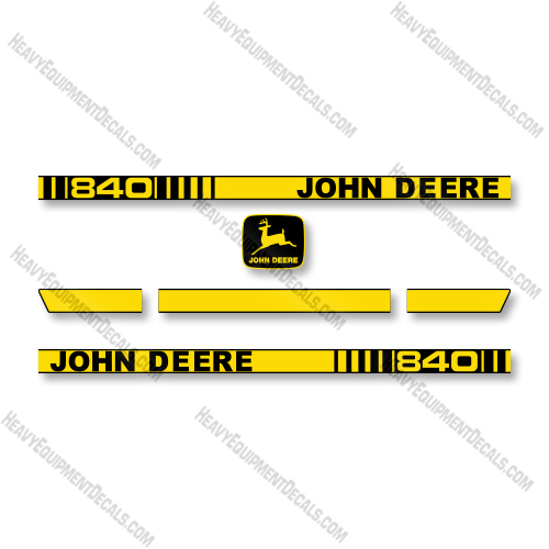 John Deere 840 Decal Kit Tractor - Aftermarket Kit   decal kit, deere, john deere