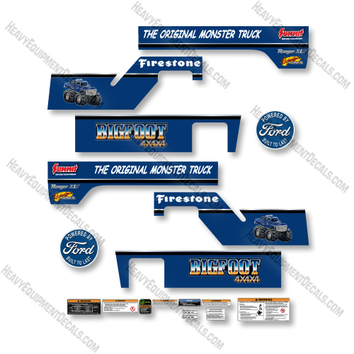 Kawasaki Mule Pro FXT CUSTOM Bigfoot Decal Kit UTV  - Aftermarket Kit  decal kit, power