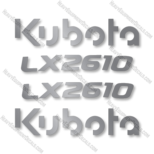 Kubota LX2610 Decal Kit Compact Utility Tractor  -Aftermarket Kit  Kubota,decals