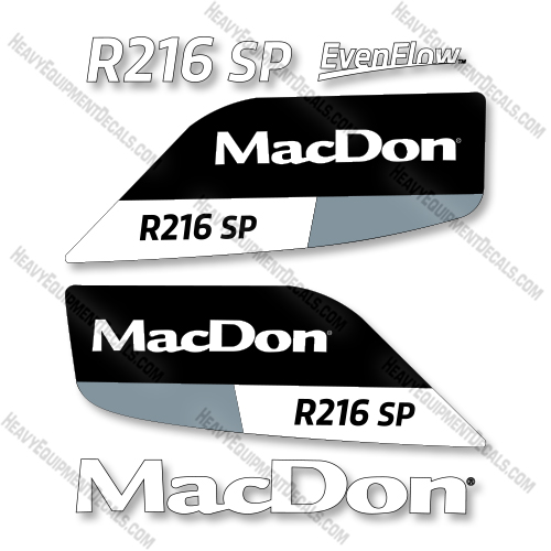 Macdon RS16 Decal Kit Rotary Disc Header - Aftermarket Kit decals, decal kit, macdon