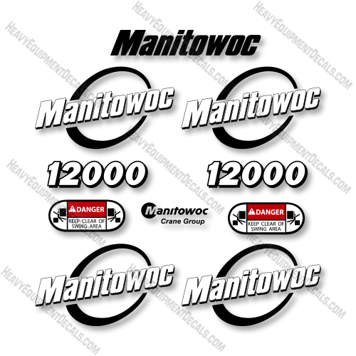 Manitowoc 12000 Decal Kit Crane - Aftermarket Kit  decal kit