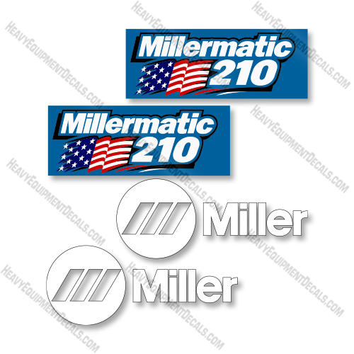 Miller Millermatic 210 Decal Kit Welder - Aftermarket Kit decal kit, miller