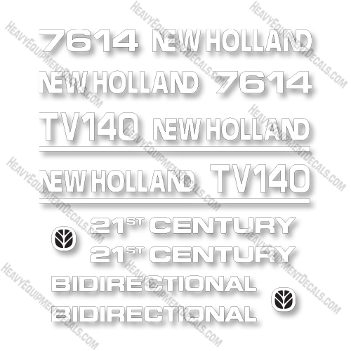 New Holland TV140 Decal Kit Tractor -  Aftermarket Kit   new holland, decal kit