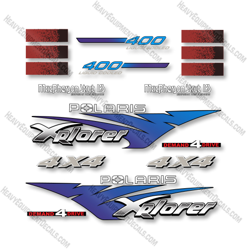 Polaris Ranger 400 Xplorer 1996  Decal Kit UTV - Aftermarket Kit   decal kit, polaris ranger, 