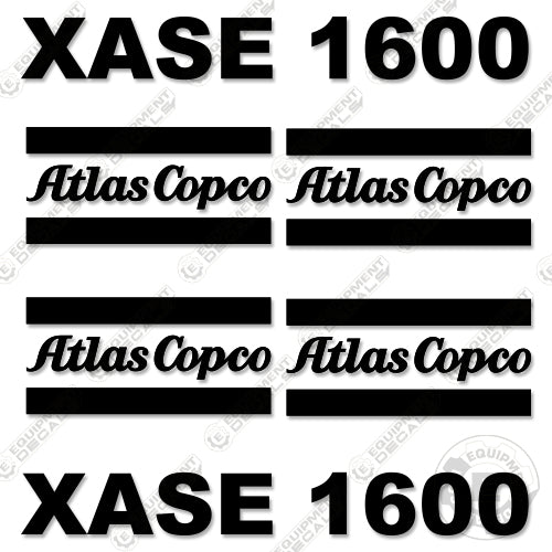 Fits Atlas Copco XASE1600 Decal Kit Air Compressor 1600, atlas, atlascopco, copco, decal kit, xase, xase1600