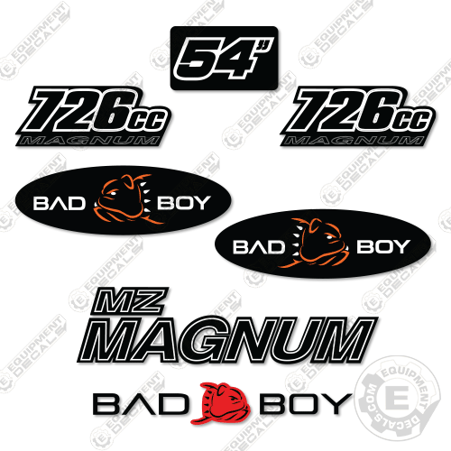 Fits Bad Boy 726CC Decal Kit Mower 726, 726c, decal kit