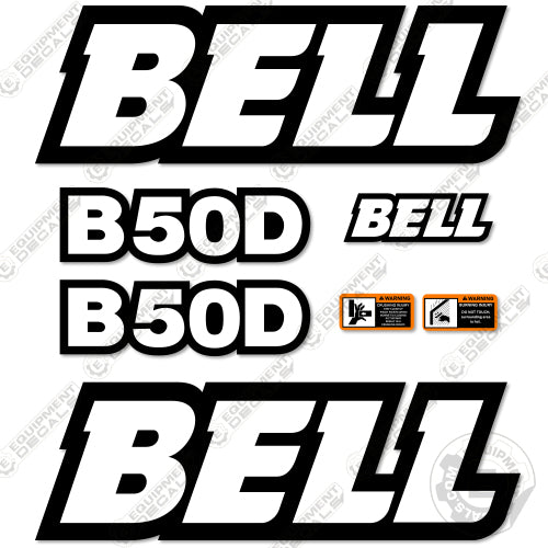 Fits Bell B50D Decal Kit Articulated Dump Truck 50, 50-d, 50d, b50, b50d, decal kit