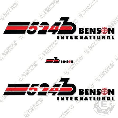 Fits Benson International 524 Decal Kit Flatbed Replacement Stickers 45" 524, 524 b, b, decal kit