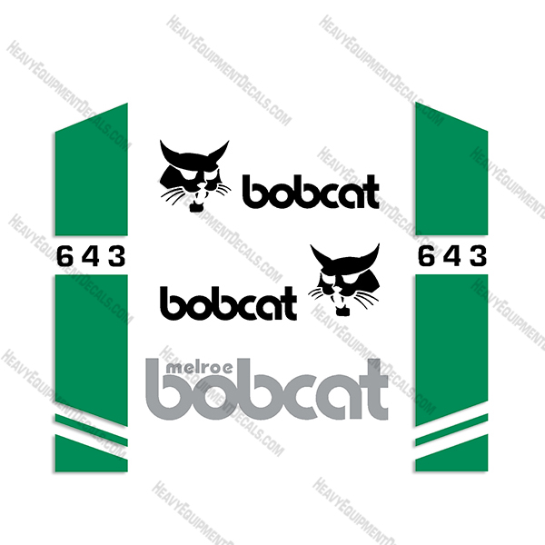 Bobcat 643 Skid Steer Decal Kit INCR10Aug2021